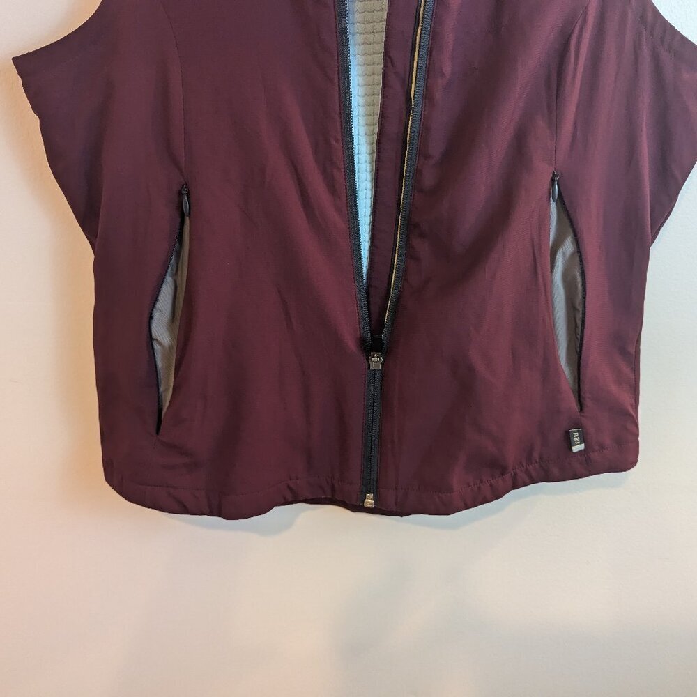 REI Women's Burgundy Sleeveless Vest - Picture 3 of 6